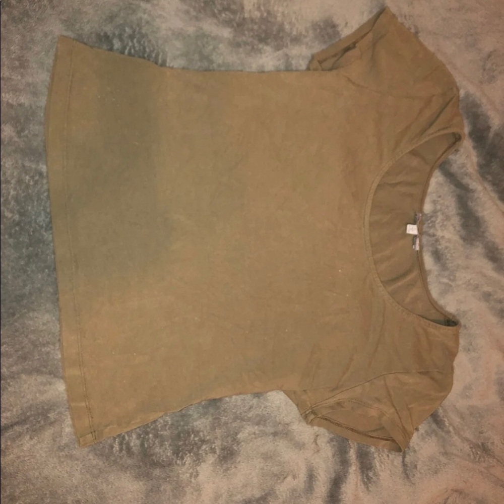 Green crop top